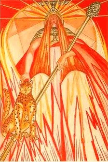 Queen of Wands - Thoth