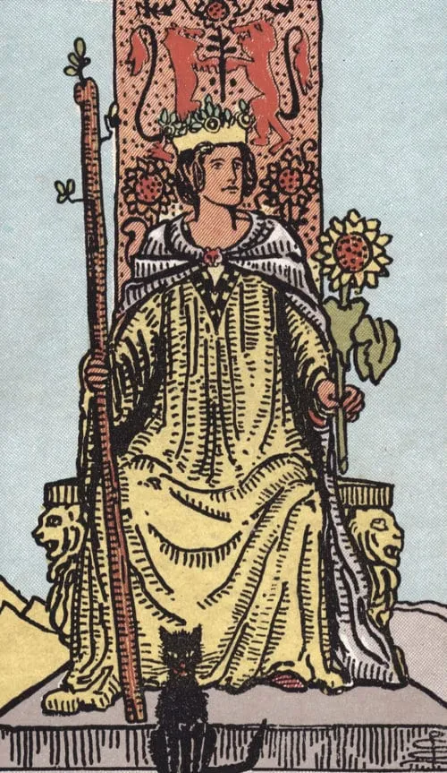 Queen of Wands - Waite Smith