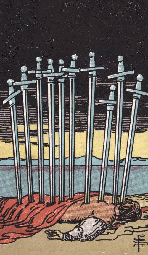 Ten of Swords - Waite Smith