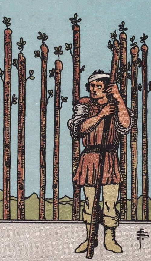 Nine of Wands - Waite Smith