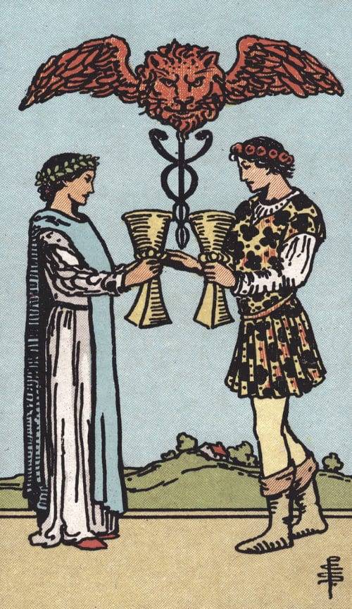 Two of Cups - Waite Smith