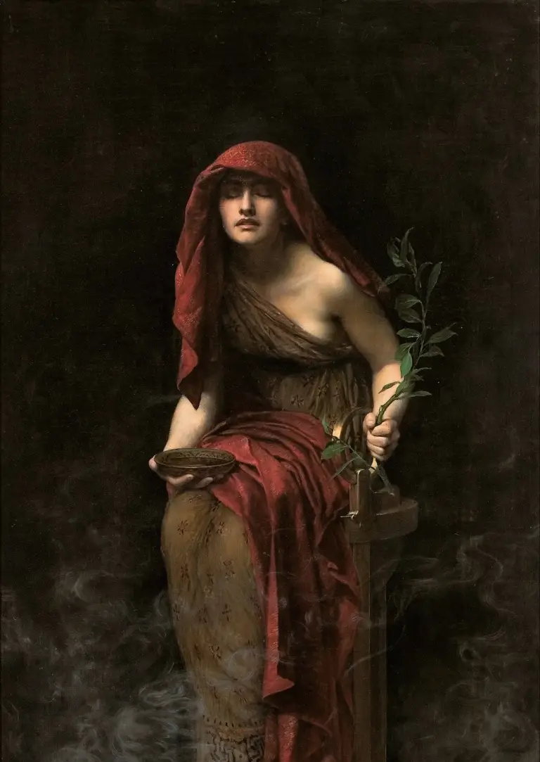 Priestess of Delphi by John Collier