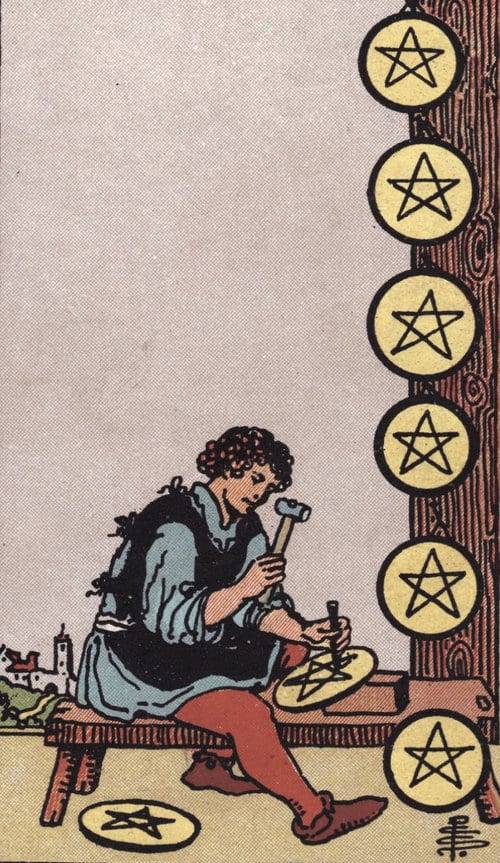 Eight of Pentacles - Waite Smith Centennial deck