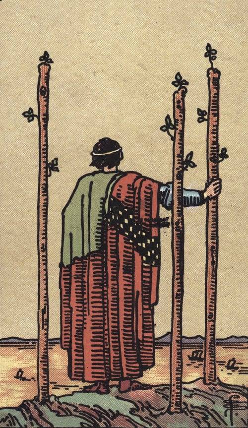 Three of Wands - Waite Smith